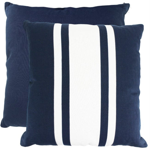 Not specified Kitchenware Gambit Linen Cushion-50cm x 50cm-Navy