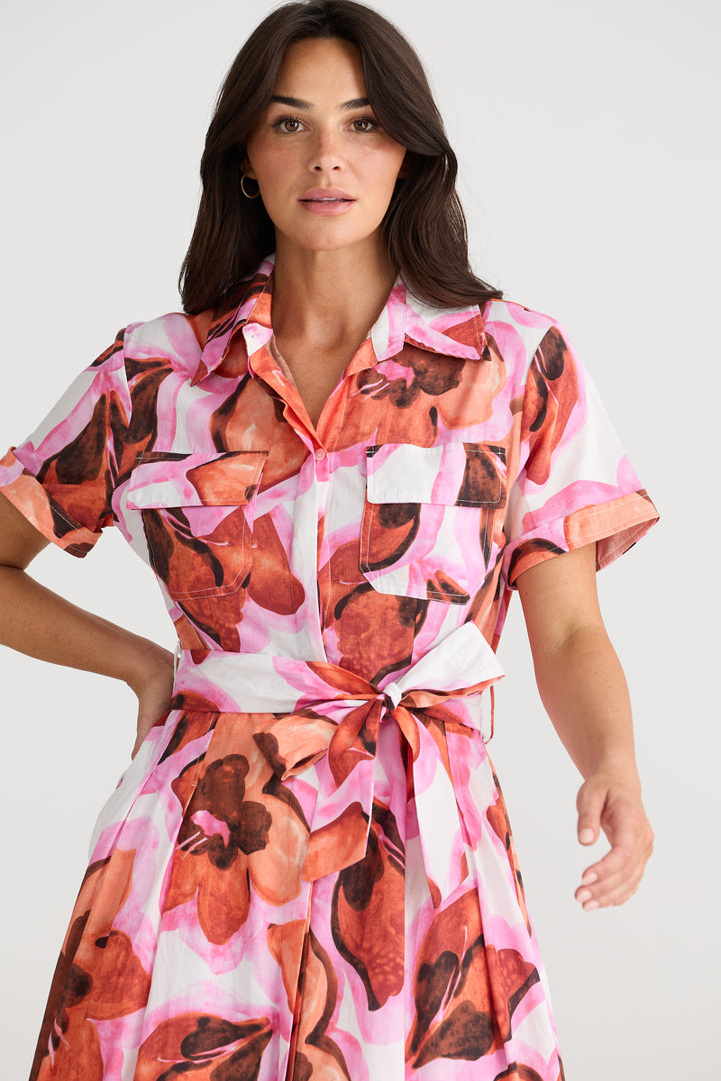 Rossellini Short Sleeve Dress