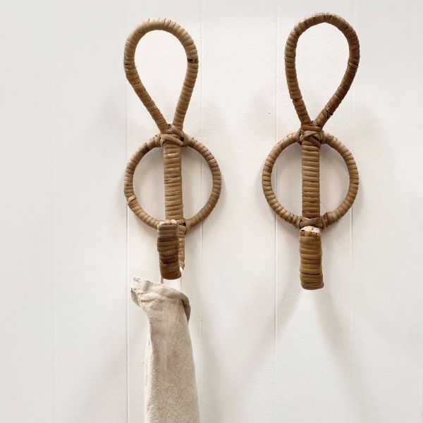 Marc Wall Hook - Rattan 34h