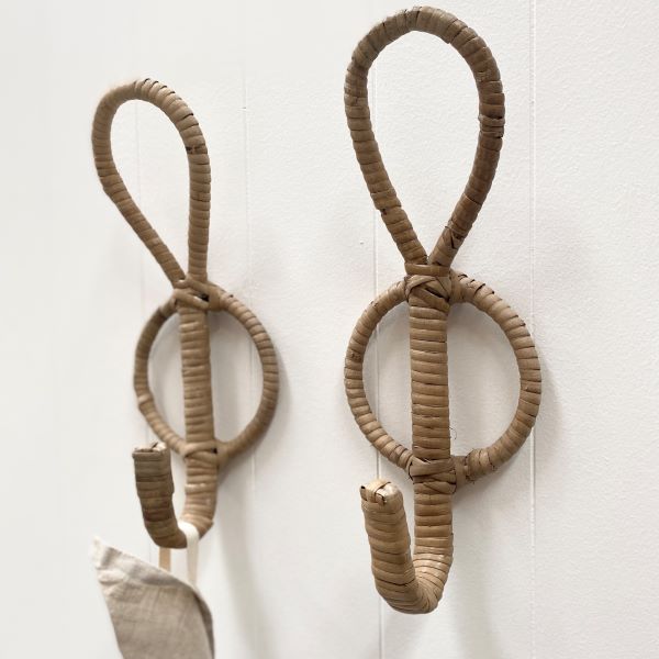 Marc Wall Hook - Rattan 34h