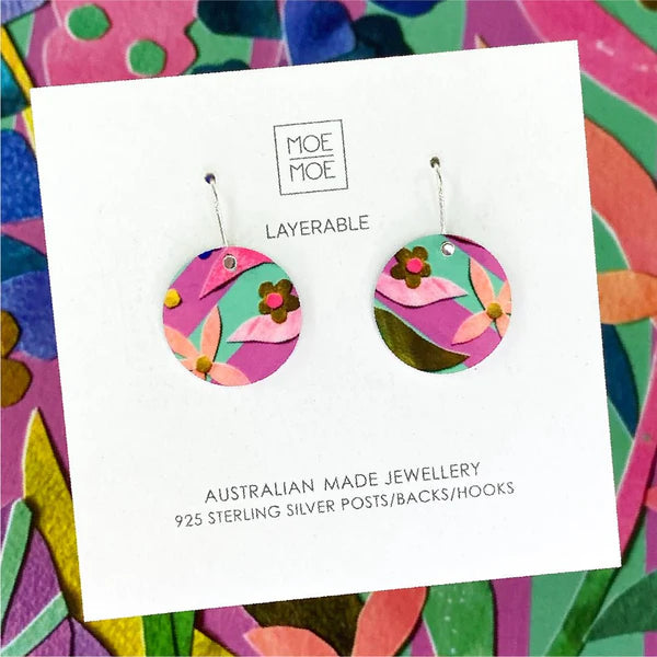 Laura Blythman Floral Scape Circle Drop