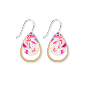 Kelsie Rose Whimsical Blooms Layered Iconic Outline Drop Earrings