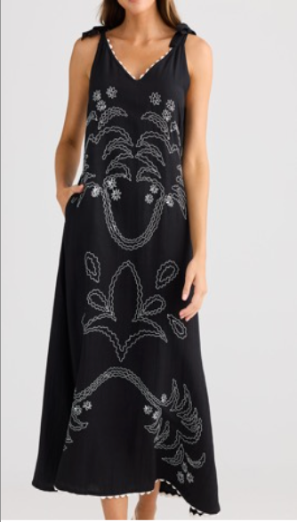 Deira Embroidered Dress