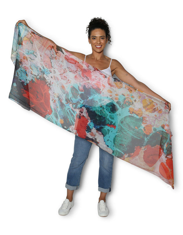 The Artists Label Accessories Abstract Mural - Silk - 200 x 70cm