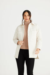 brave+true Clothing - Winter Oyster / S/M Ainsley Shacket