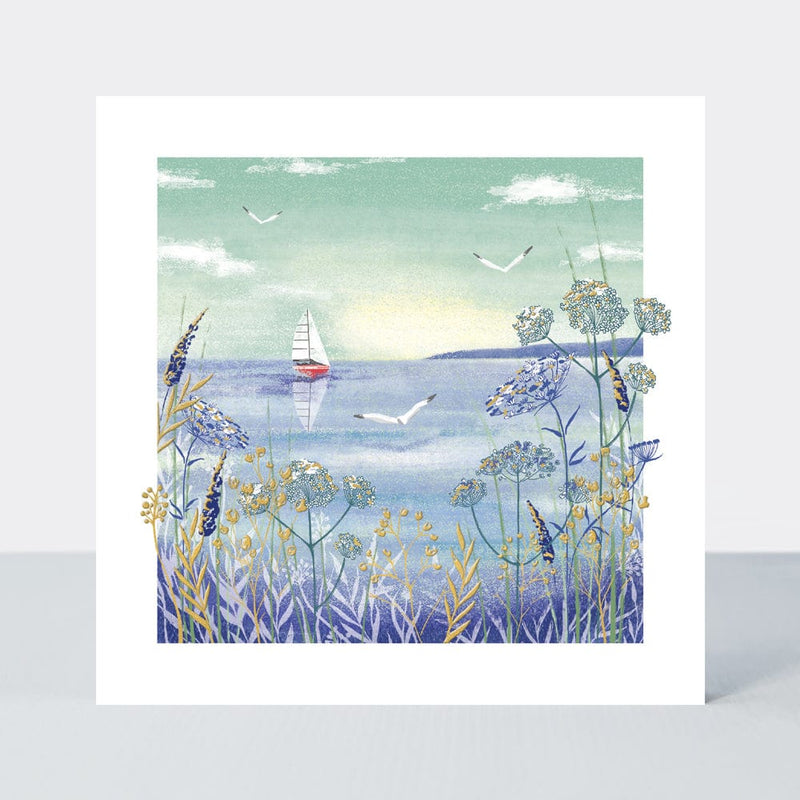Rachel Ellen Designs Ltd Stationary Boat & Seagulls (Blank) Card