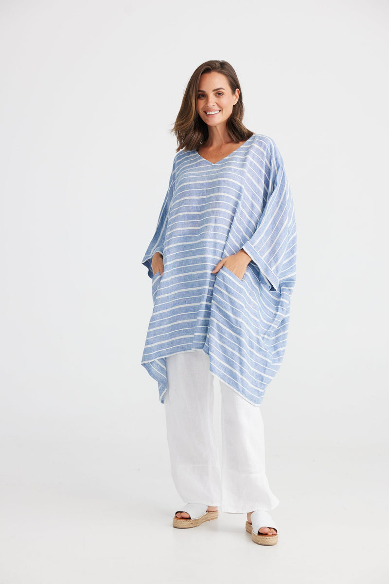 Holiday Clothing - Summer Nautica Stripe / OS Cliffside Top
