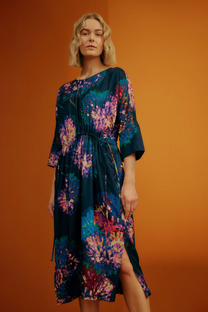Not specified Clothing - Summer Optic Bloom Print / 6 Devon Midi Dress