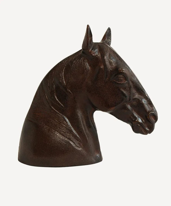 French Country Collections Decor Horse Head Decor Bronze Finish