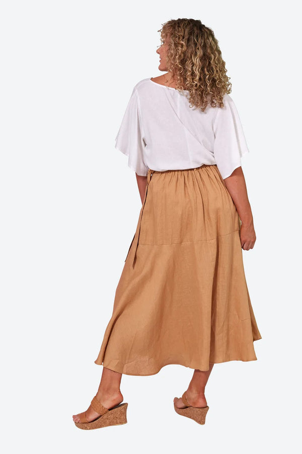 eb&ive Clothing - Summer Caramel / L La Vie Wrap Skirt
