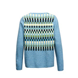 Mansted (Denmark) Clothing - Winter Lambs Wool Cubed Pattern Crew Neck