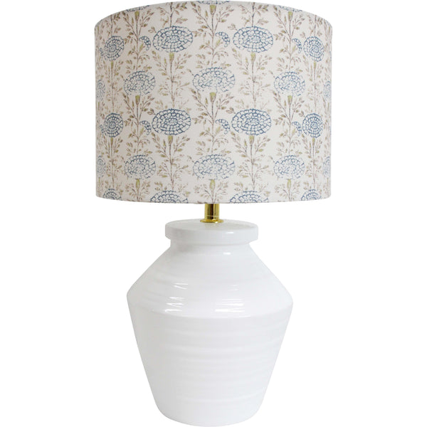 Not specified Decor Lamp Floral Pigeon Blue and Natural