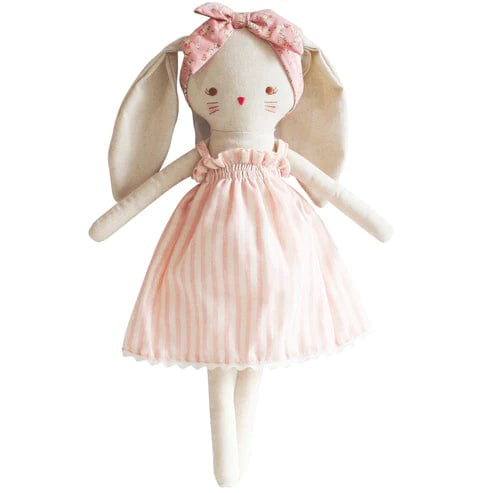 Not specified Baby & Kids Large Bopsy Bunny - 40cm Pink Stripe