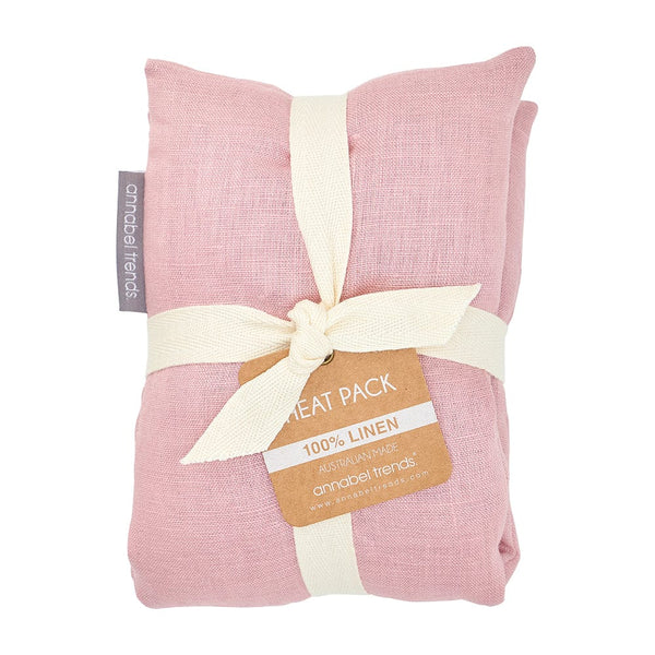 Annabel Trends Personal Care Rose Pink Linen Heat Pillow