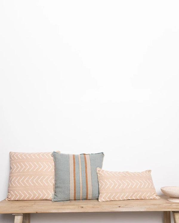 Holiday Soft Furnishings Mazie Mudcloth Cushion - Natural