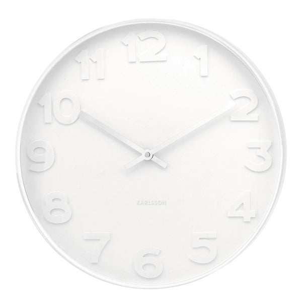 Karlsson Decor Mr White Wall Clock 38x38X6cm