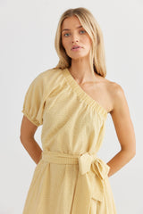 Not specified Clothing - Summer Gold Check / XS Nola Maxi Dress