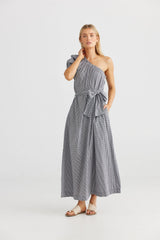 Not specified Clothing - Summer Black Check / XS Nola Maxi Dress