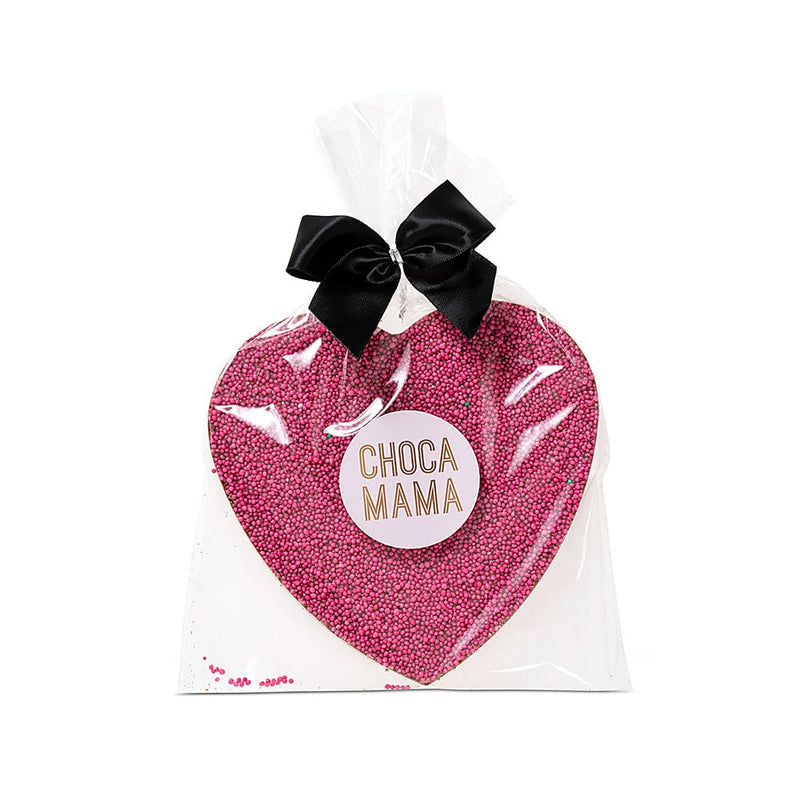 Chocamama Food Pink Freckled Milk Heart 150g