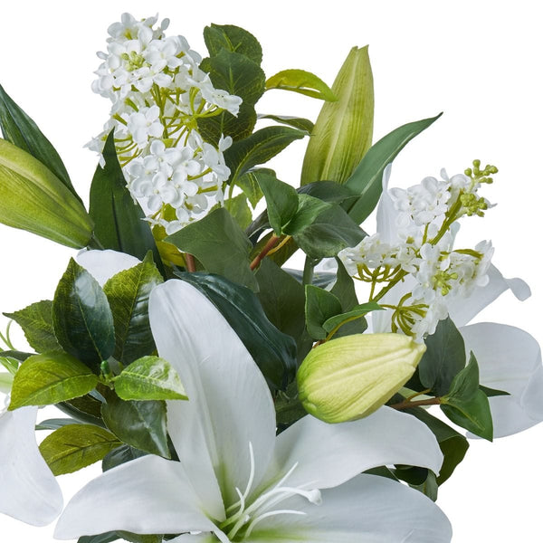 Not specified Decor Rogue Casablanca Lily Garden Mix-Nara Vase White