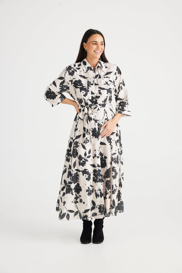brave+true Clothing - Winter Rossellini 3/4 Sleeve Dress