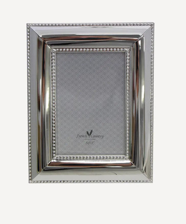 French Country Collections Decor Silver Pearl Photo Frame 3.5x5"
