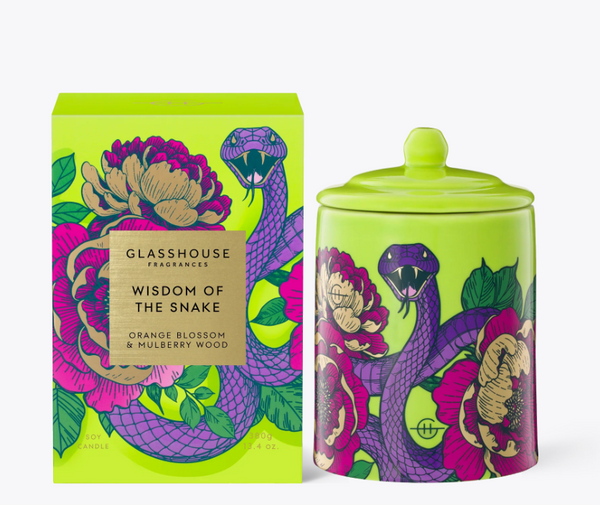 GF 380g Candle - Wisdom of the Snake: Orange Blossom & Mulberry Woods