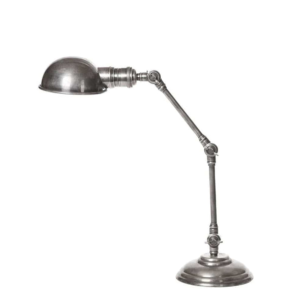 Florabelle Living Decor Stamford Desk Lamp Antique Silver