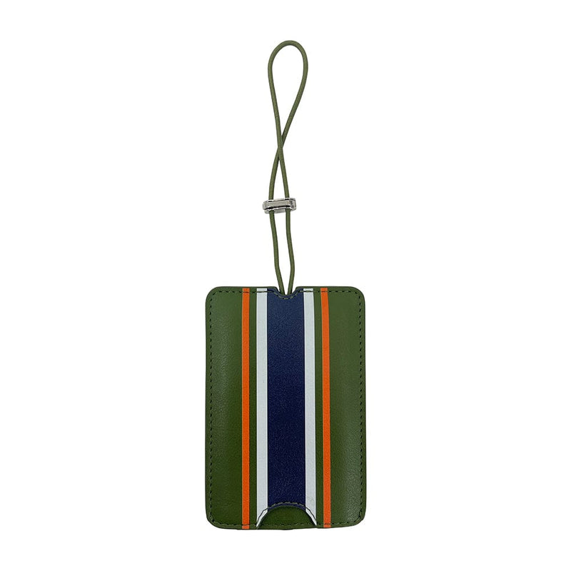 Annabel Trends Accessories Olive Stripe Luggage Tag Mens