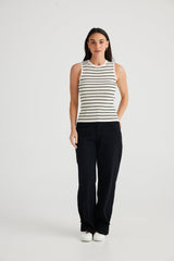 brave+true Clothing - Winter Tori Thin Stripe Tank