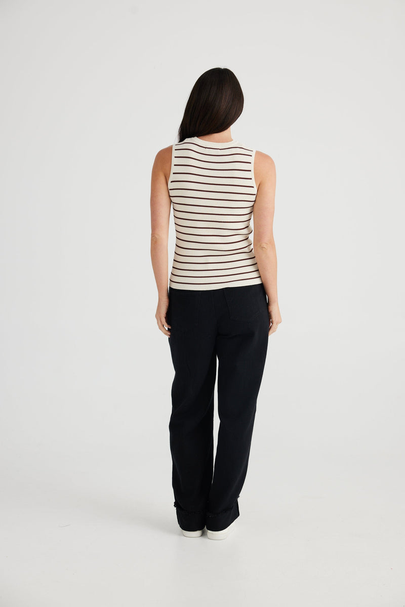 brave+true Clothing - Winter Tori Thin Stripe Tank