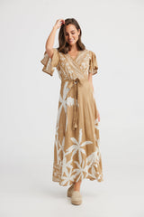 Holiday Clothing - Summer Tropics Wrap Dress