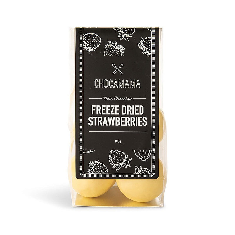 Chocamama Food White Freeze Dried Strawberries 100g