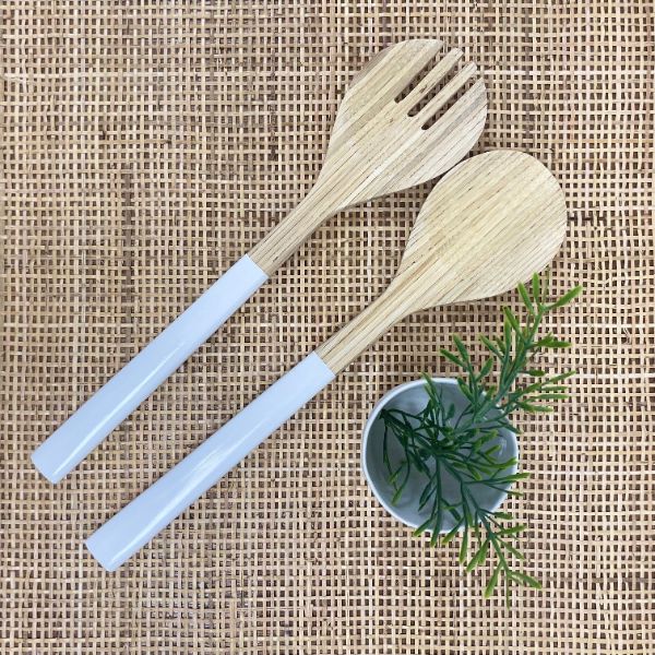 White/Natural Salad Servers (2)