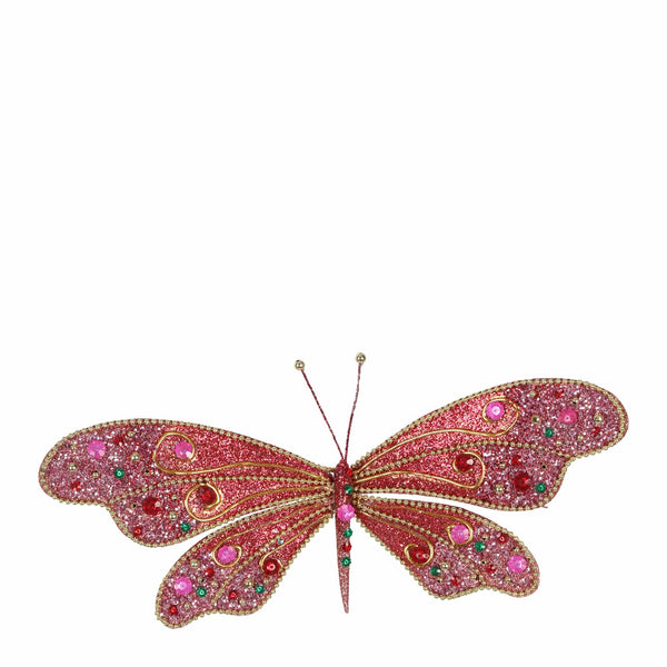 Florabelle Living Decor Zara Jewel Butterfly Clip Small Pink