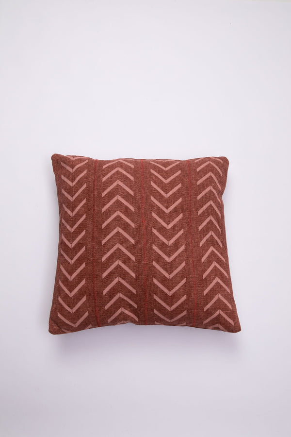 Holiday Soft Furnishings Zulu Mud Cloth Cushion - Rust