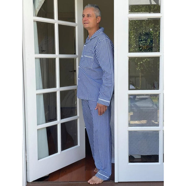 Not specified Clothing - Non Specific Season Blue Check Men's PJ Set