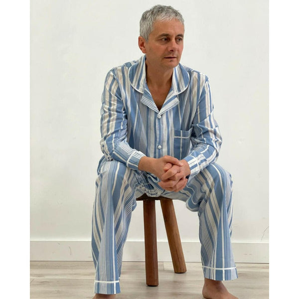 Not specified Clothing - Non Specific Season Cameron Blue Stripes Men's PJ Set