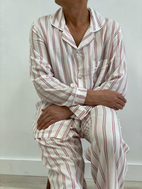 Not specified Clothing - Non Specific Season Cameron Red Stripes Men's PJ Set