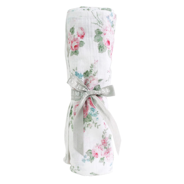 Not specified Baby & Kids Cotton Muslin Swaddle - Spring Floral