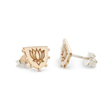 Palas Jewellery Lotus Stud Earrings