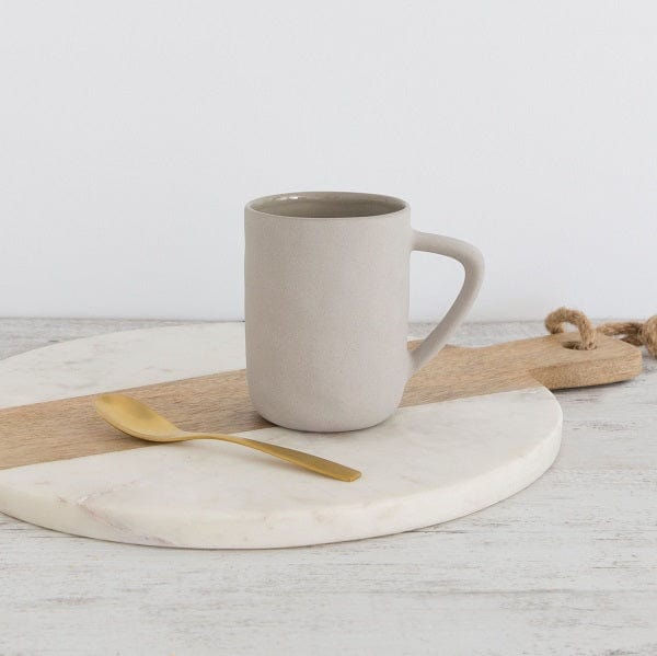 Flax Ceramics Kitchenware Mug h8cm - Grey