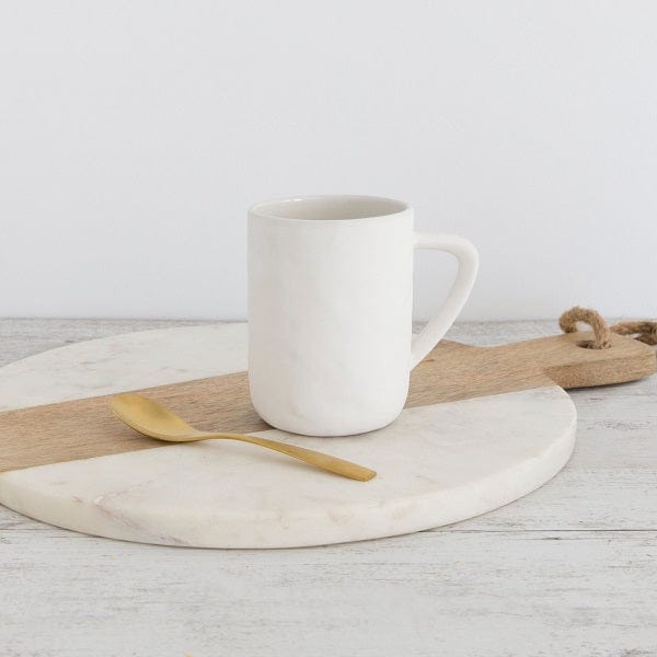 Flax Ceramics Kitchenware Mug h8cm - White