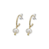 Palas Jewellery Prosperity Pearl Hoop Earrings